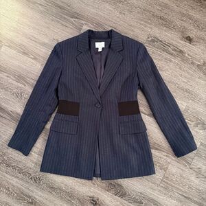 Lewit Navy White Pinstripe Blazer